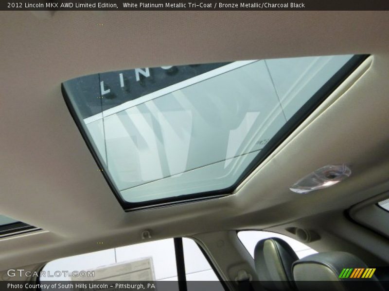 White Platinum Metallic Tri-Coat / Bronze Metallic/Charcoal Black 2012 Lincoln MKX AWD Limited Edition