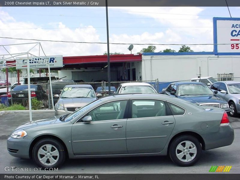 Dark Silver Metallic / Gray 2008 Chevrolet Impala LT