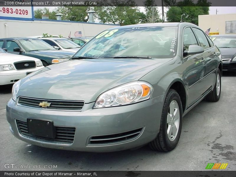 Dark Silver Metallic / Gray 2008 Chevrolet Impala LT