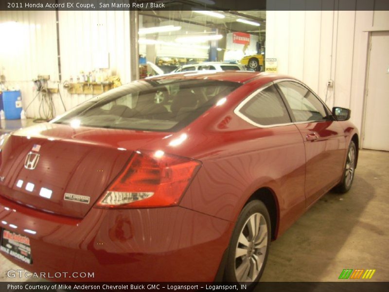 San Marino Red / Black 2011 Honda Accord EX Coupe