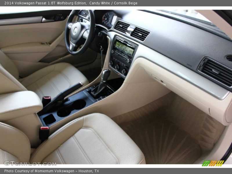 Candy White / Cornsilk Beige 2014 Volkswagen Passat 1.8T Wolfsburg Edition