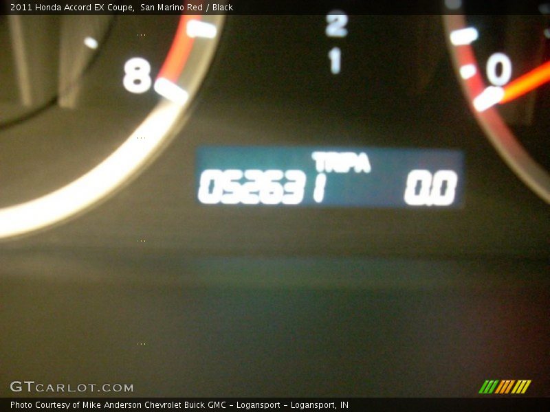 San Marino Red / Black 2011 Honda Accord EX Coupe