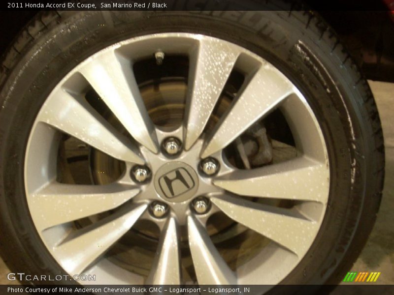 San Marino Red / Black 2011 Honda Accord EX Coupe