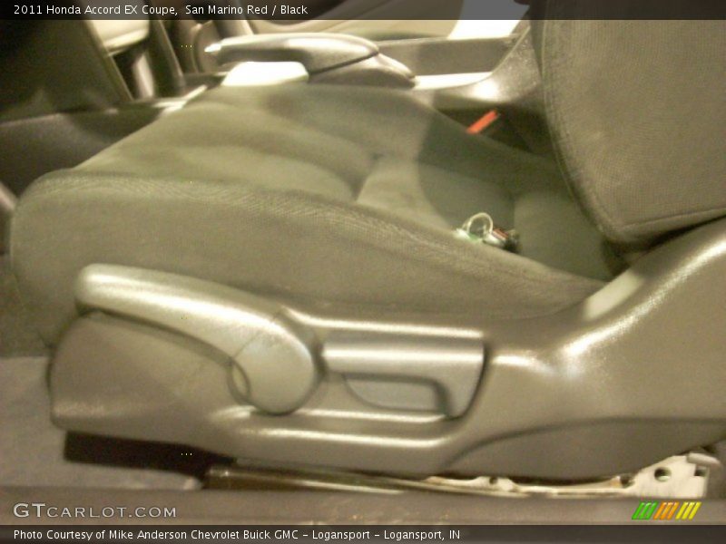 San Marino Red / Black 2011 Honda Accord EX Coupe