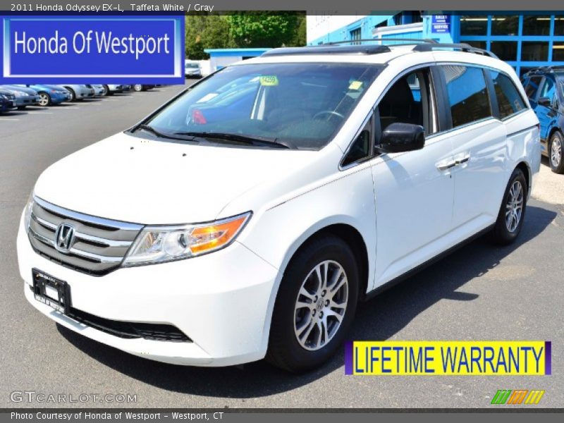 Taffeta White / Gray 2011 Honda Odyssey EX-L