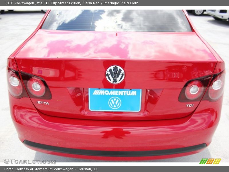 Salsa Red / Interlagos Plaid Cloth 2010 Volkswagen Jetta TDI Cup Street Edition