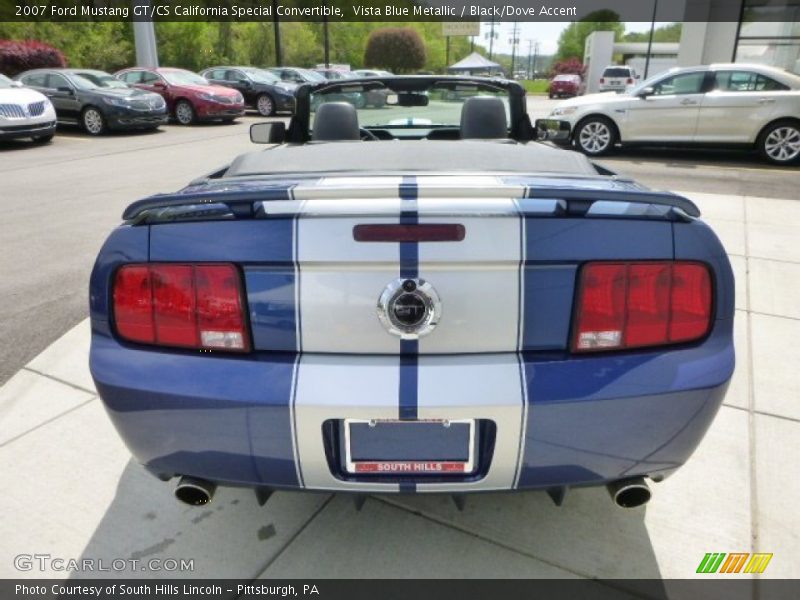 Vista Blue Metallic / Black/Dove Accent 2007 Ford Mustang GT/CS California Special Convertible