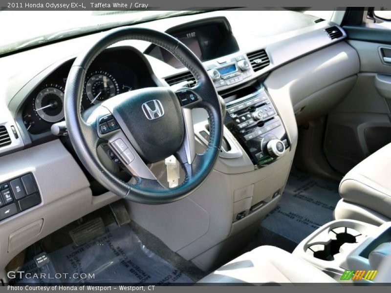 Taffeta White / Gray 2011 Honda Odyssey EX-L