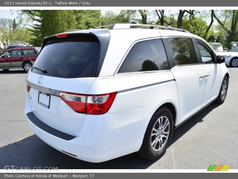 Taffeta White / Gray 2011 Honda Odyssey EX-L