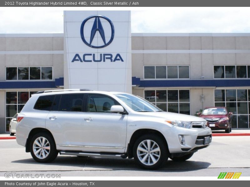 Classic Silver Metallic / Ash 2012 Toyota Highlander Hybrid Limited 4WD
