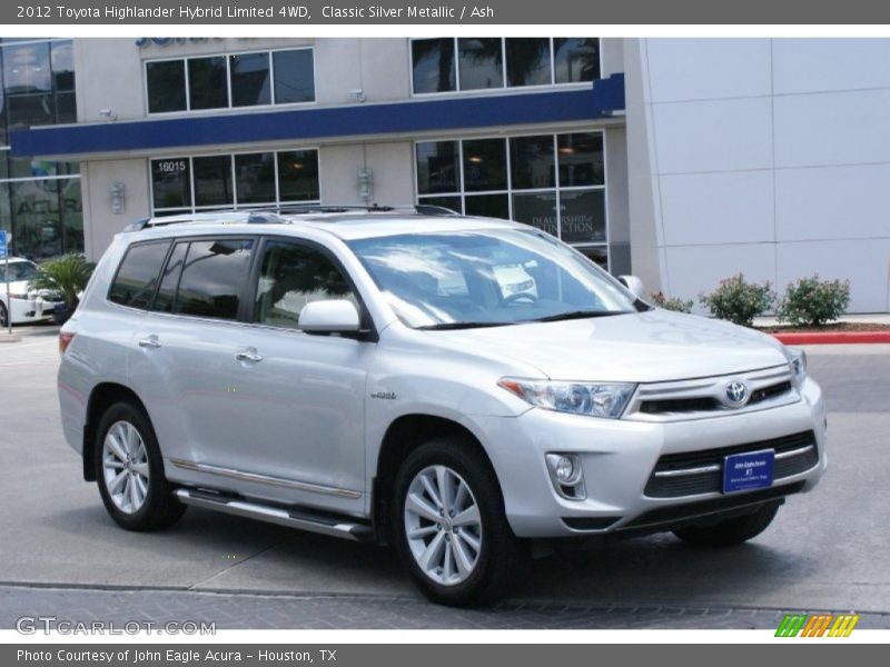 Classic Silver Metallic / Ash 2012 Toyota Highlander Hybrid Limited 4WD