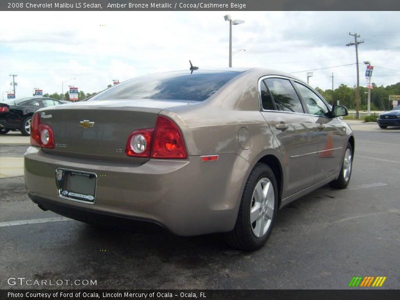 Amber Bronze Metallic / Cocoa/Cashmere Beige 2008 Chevrolet Malibu LS Sedan