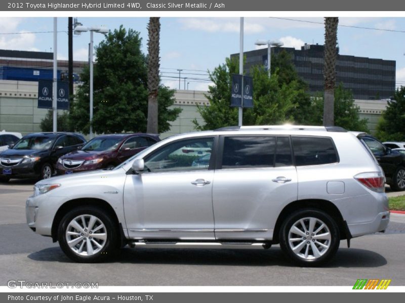 Classic Silver Metallic / Ash 2012 Toyota Highlander Hybrid Limited 4WD