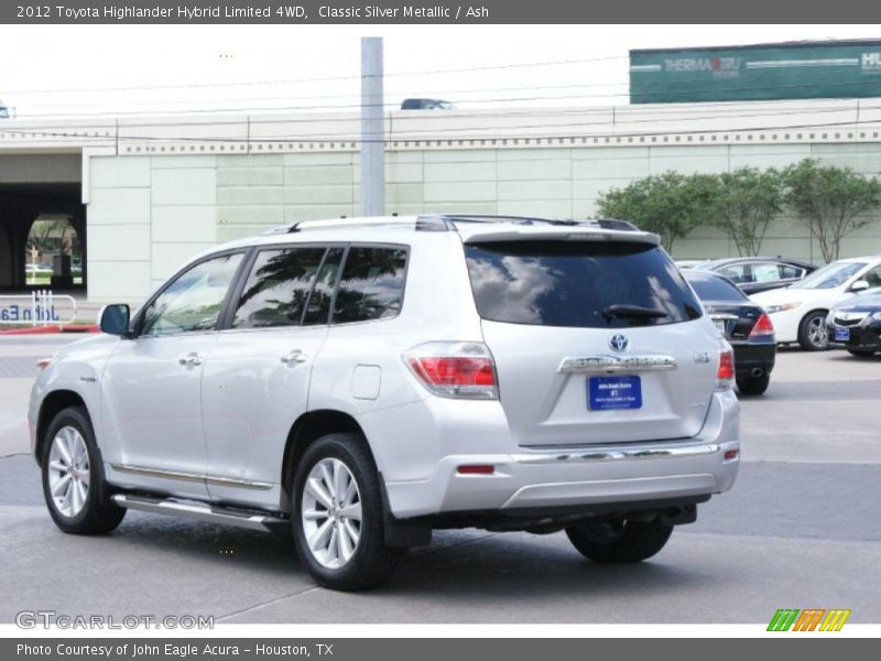 Classic Silver Metallic / Ash 2012 Toyota Highlander Hybrid Limited 4WD