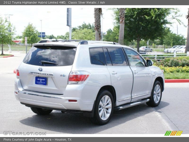 Classic Silver Metallic / Ash 2012 Toyota Highlander Hybrid Limited 4WD