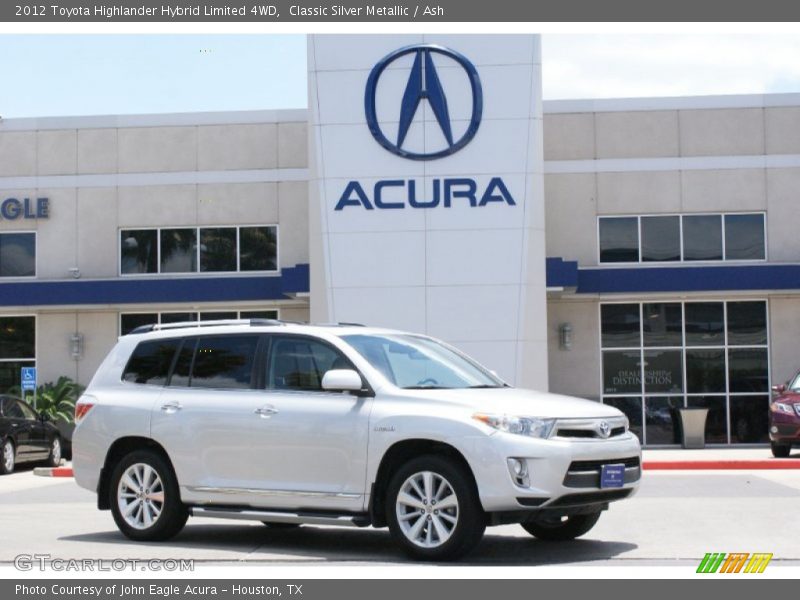 Classic Silver Metallic / Ash 2012 Toyota Highlander Hybrid Limited 4WD