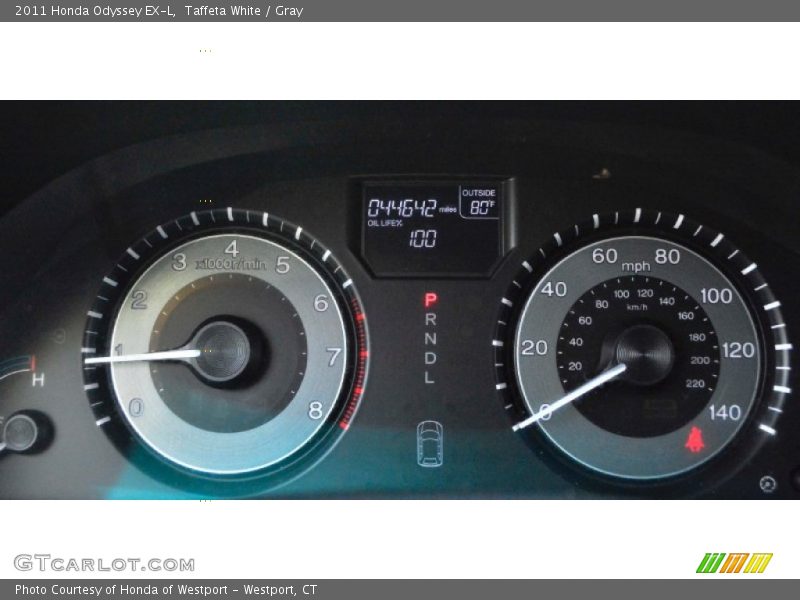 Taffeta White / Gray 2011 Honda Odyssey EX-L