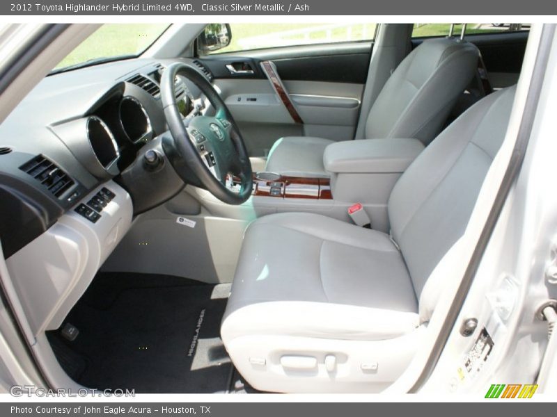 Classic Silver Metallic / Ash 2012 Toyota Highlander Hybrid Limited 4WD