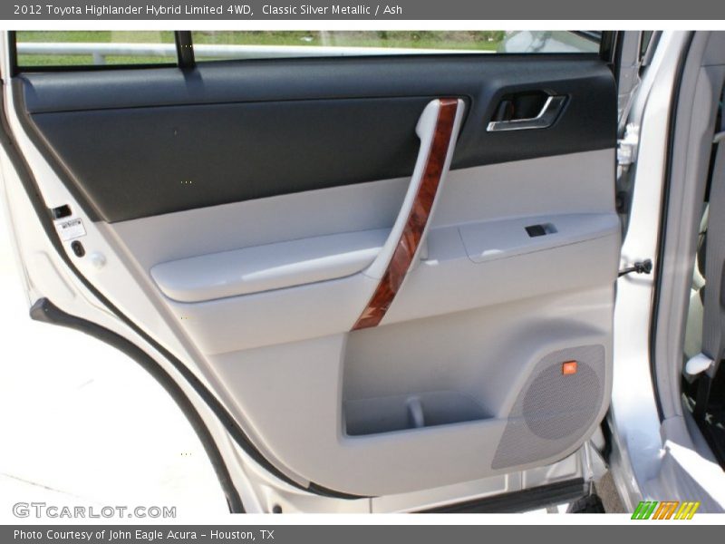 Classic Silver Metallic / Ash 2012 Toyota Highlander Hybrid Limited 4WD