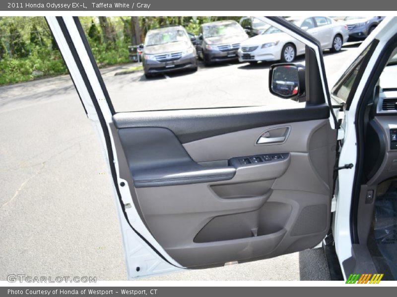 Taffeta White / Gray 2011 Honda Odyssey EX-L