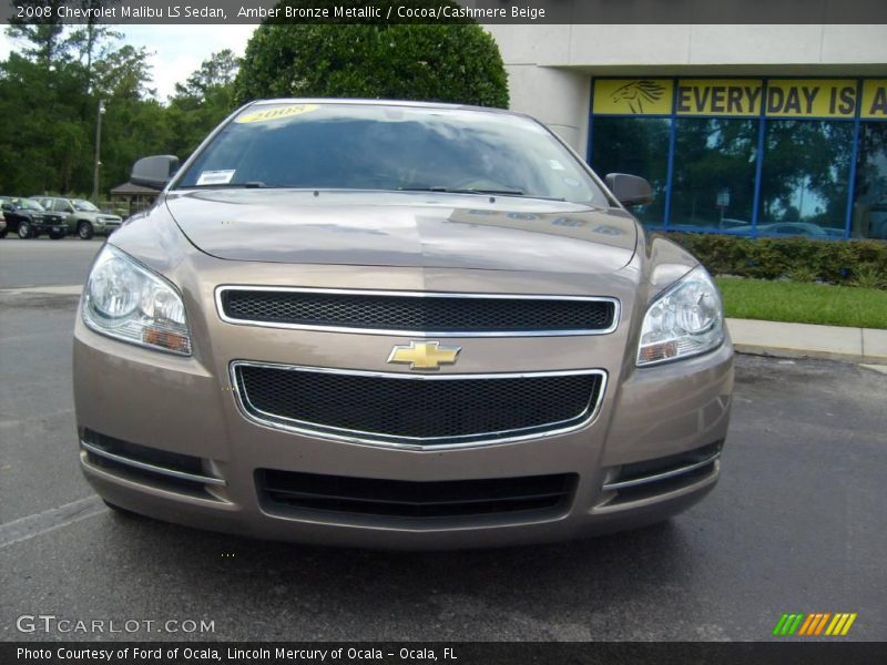 Amber Bronze Metallic / Cocoa/Cashmere Beige 2008 Chevrolet Malibu LS Sedan