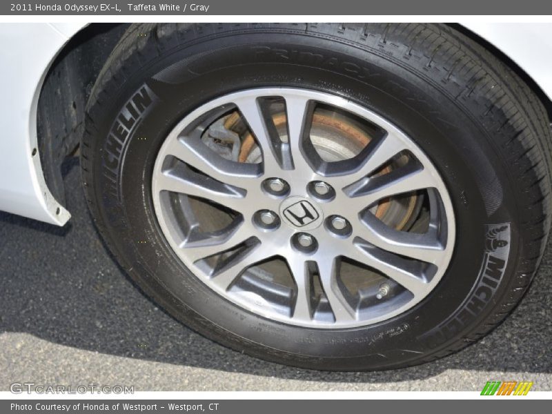 Taffeta White / Gray 2011 Honda Odyssey EX-L