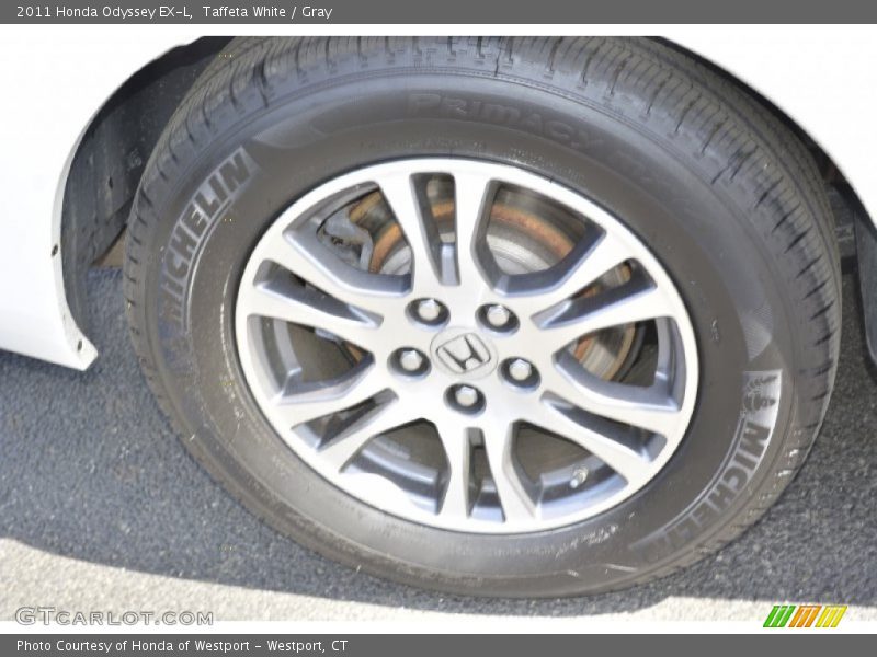 Taffeta White / Gray 2011 Honda Odyssey EX-L