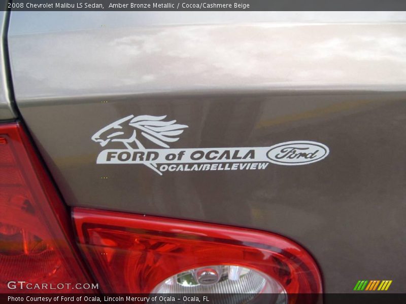 Amber Bronze Metallic / Cocoa/Cashmere Beige 2008 Chevrolet Malibu LS Sedan