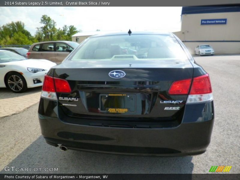 Crystal Black Silica / Ivory 2014 Subaru Legacy 2.5i Limited