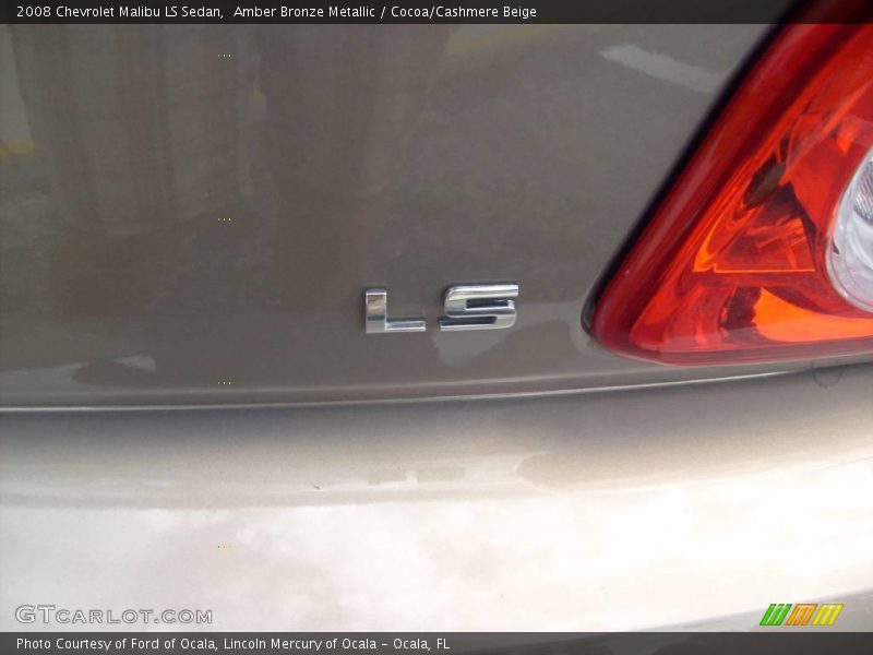 Amber Bronze Metallic / Cocoa/Cashmere Beige 2008 Chevrolet Malibu LS Sedan
