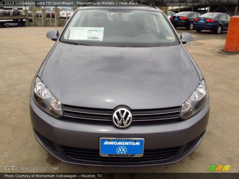 Platinum Gray Metallic / Titan Black 2014 Volkswagen Jetta TDI SportWagen
