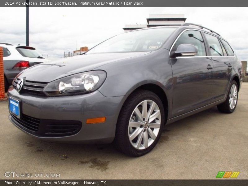 Platinum Gray Metallic / Titan Black 2014 Volkswagen Jetta TDI SportWagen