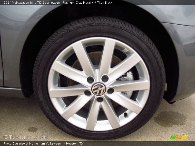 Platinum Gray Metallic / Titan Black 2014 Volkswagen Jetta TDI SportWagen
