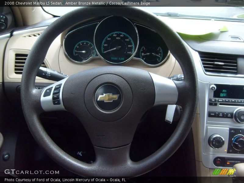 Amber Bronze Metallic / Cocoa/Cashmere Beige 2008 Chevrolet Malibu LS Sedan