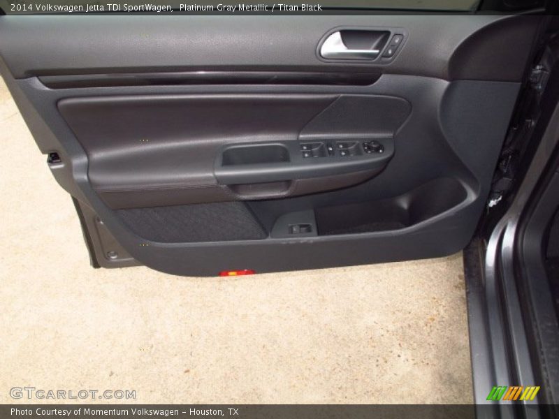 Platinum Gray Metallic / Titan Black 2014 Volkswagen Jetta TDI SportWagen