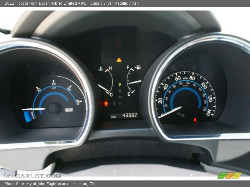Classic Silver Metallic / Ash 2012 Toyota Highlander Hybrid Limited 4WD