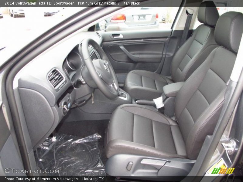 Platinum Gray Metallic / Titan Black 2014 Volkswagen Jetta TDI SportWagen