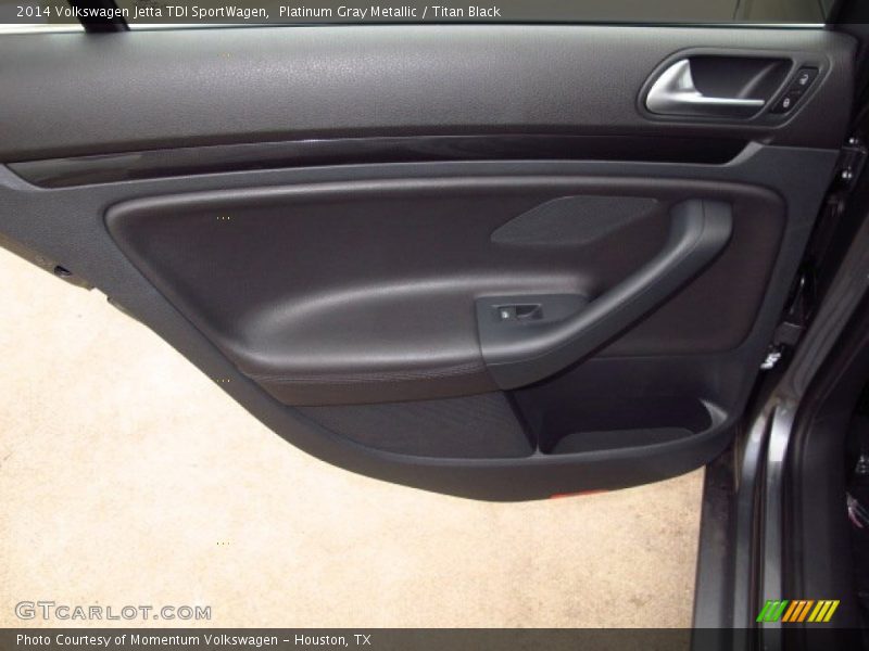 Platinum Gray Metallic / Titan Black 2014 Volkswagen Jetta TDI SportWagen