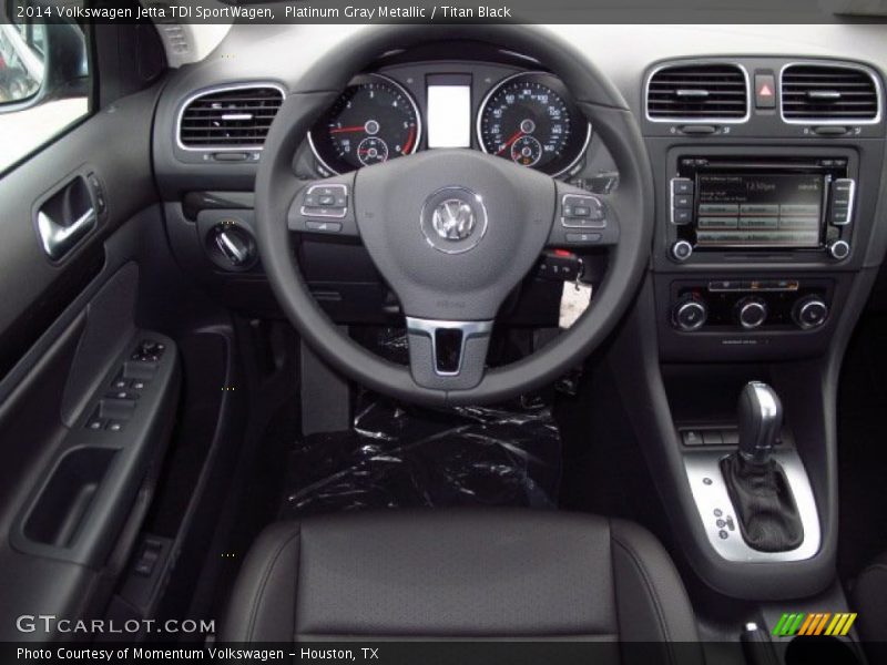 Platinum Gray Metallic / Titan Black 2014 Volkswagen Jetta TDI SportWagen