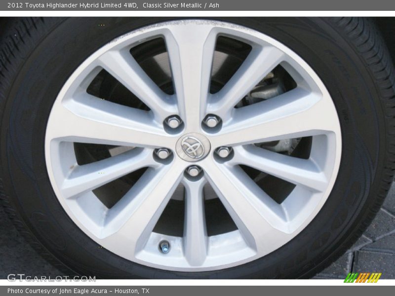 Classic Silver Metallic / Ash 2012 Toyota Highlander Hybrid Limited 4WD