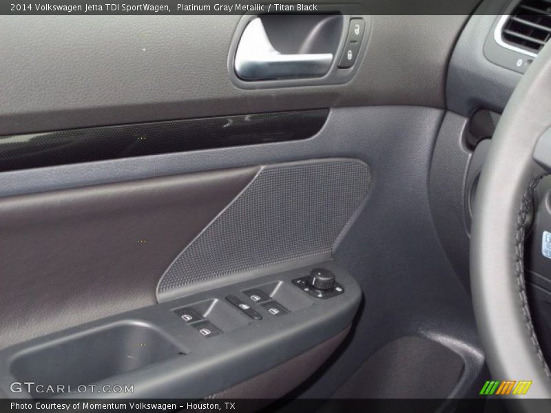 Platinum Gray Metallic / Titan Black 2014 Volkswagen Jetta TDI SportWagen