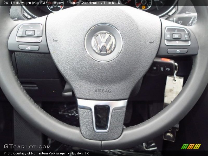 Platinum Gray Metallic / Titan Black 2014 Volkswagen Jetta TDI SportWagen