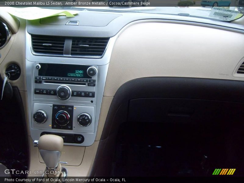 Amber Bronze Metallic / Cocoa/Cashmere Beige 2008 Chevrolet Malibu LS Sedan
