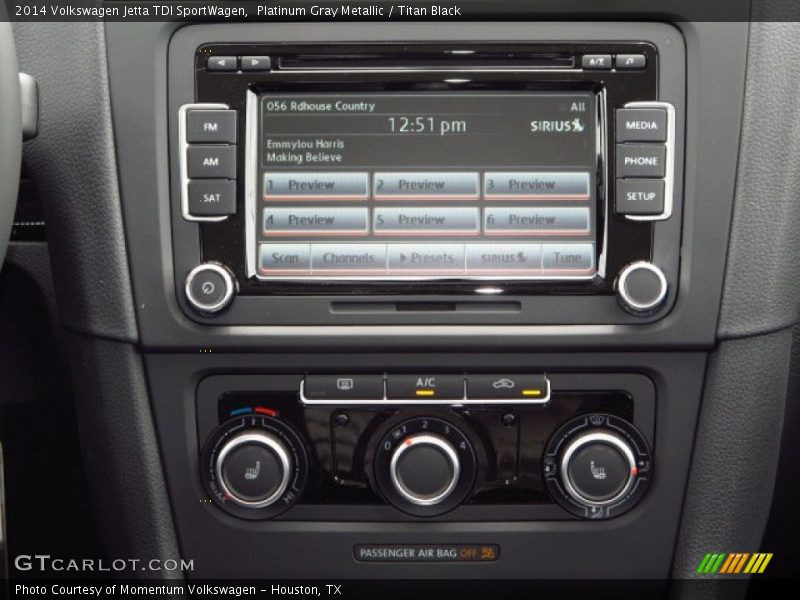 Platinum Gray Metallic / Titan Black 2014 Volkswagen Jetta TDI SportWagen