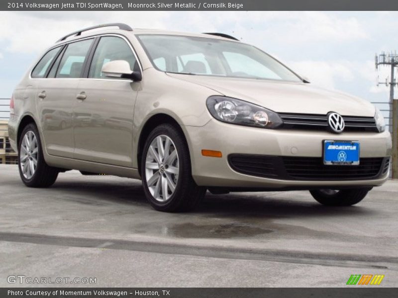 Moonrock Silver Metallic / Cornsilk Beige 2014 Volkswagen Jetta TDI SportWagen