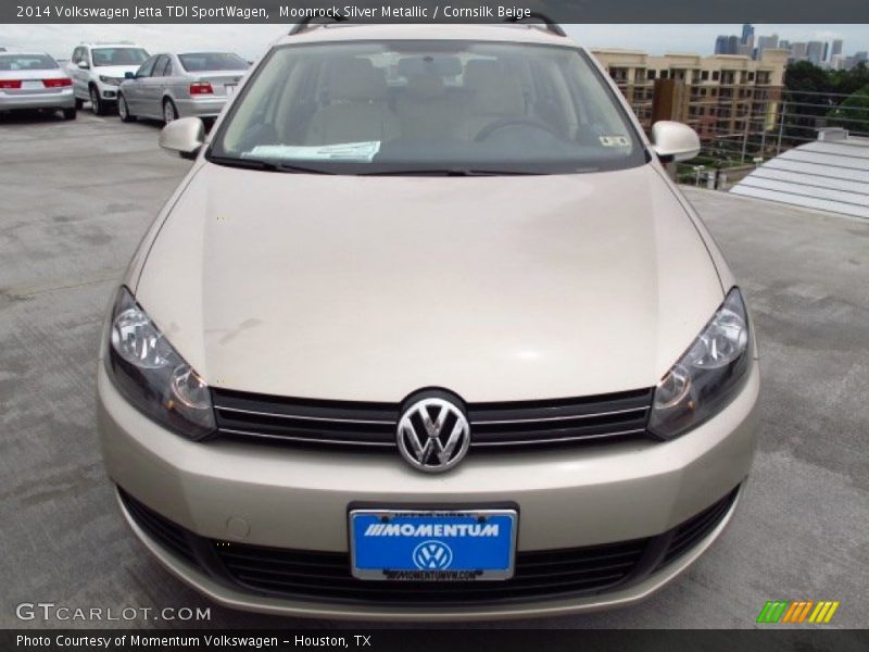 Moonrock Silver Metallic / Cornsilk Beige 2014 Volkswagen Jetta TDI SportWagen