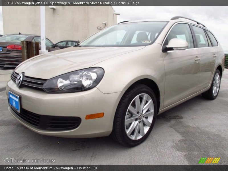 Moonrock Silver Metallic / Cornsilk Beige 2014 Volkswagen Jetta TDI SportWagen