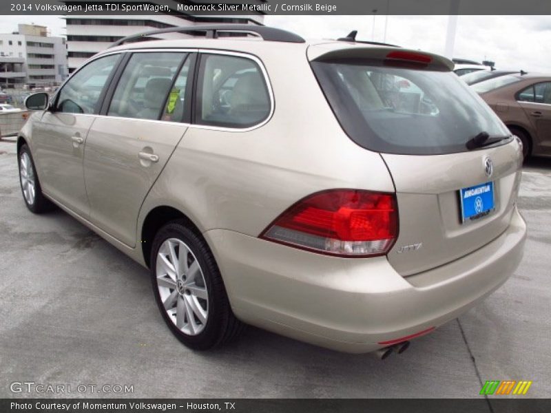 Moonrock Silver Metallic / Cornsilk Beige 2014 Volkswagen Jetta TDI SportWagen