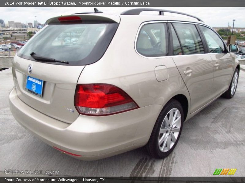 Moonrock Silver Metallic / Cornsilk Beige 2014 Volkswagen Jetta TDI SportWagen