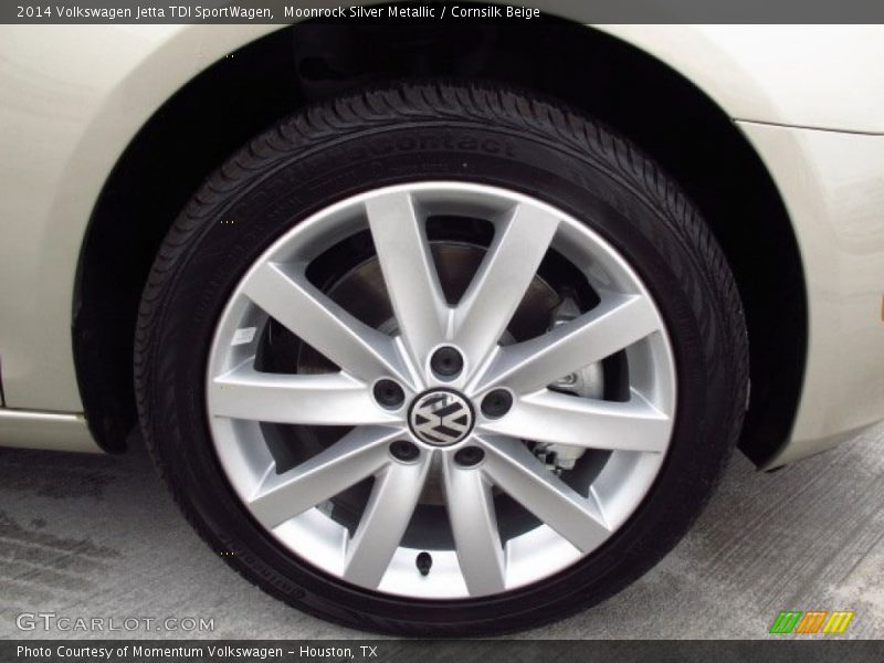 Moonrock Silver Metallic / Cornsilk Beige 2014 Volkswagen Jetta TDI SportWagen